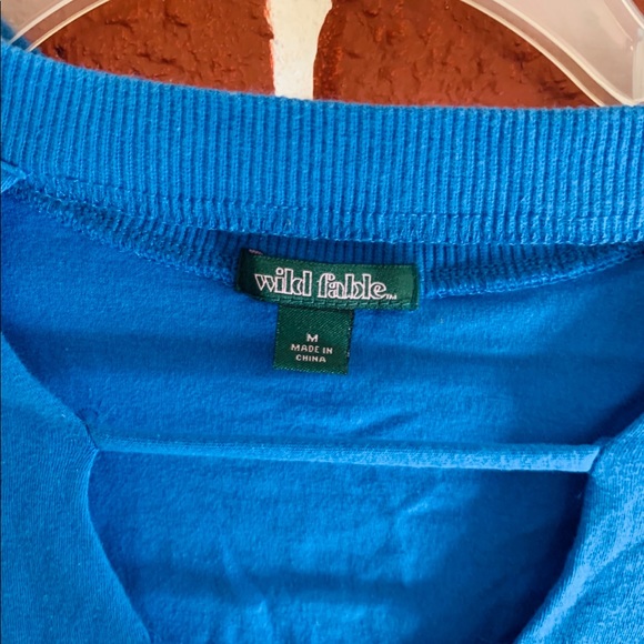 Blue Crop Top - Picture 2 of 3